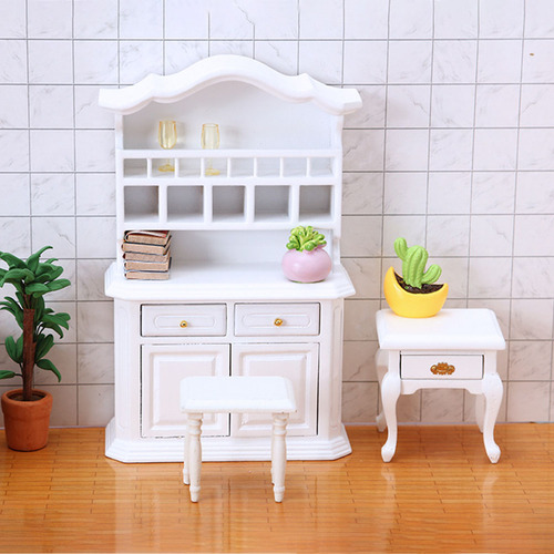 Práctico Mini Simulador De Gabinete De Madera En Miniatura D