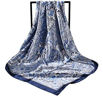 Upeilxd 4 Uds. Pañuelos De Seda Para La Cabeza Para Mujer, P