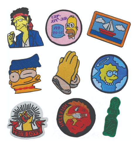 10 Parches Bordados Catalogo Fanart Los The Simpson
