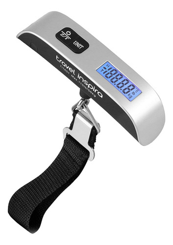 Balanza Para Valijas Hasta 50 Kg Con Pantalla Lcd Azul