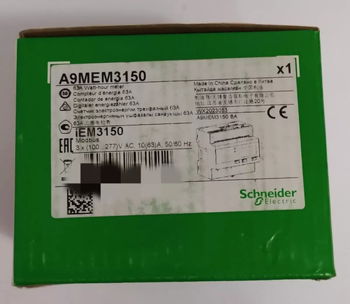 Medidor Trifasico (din) 3p 63a Directo A9mem3150 Modbus