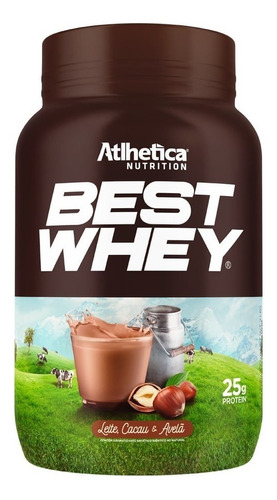 Suplemento en polvo Atlhetica Nutrition  Best Whey Best Whey proteínas sabor leche/cacao/avellanas en pote de 900g