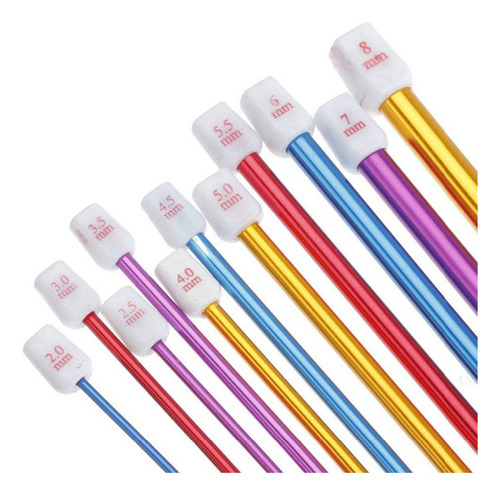Ganchos De Crochet De Aluminio Multicolor