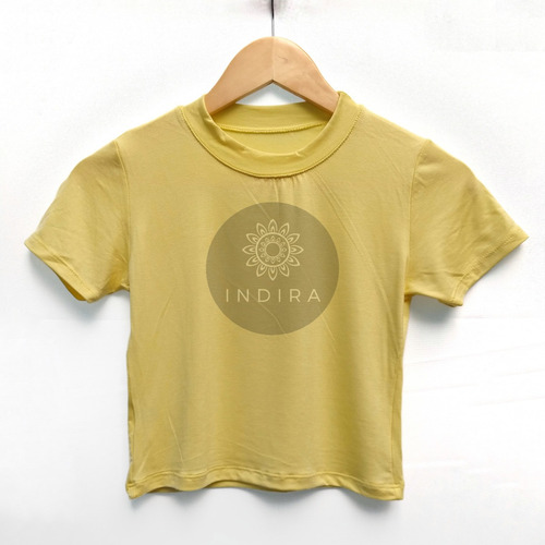 Remera Mujer Manga Corta Básico Top Crop
