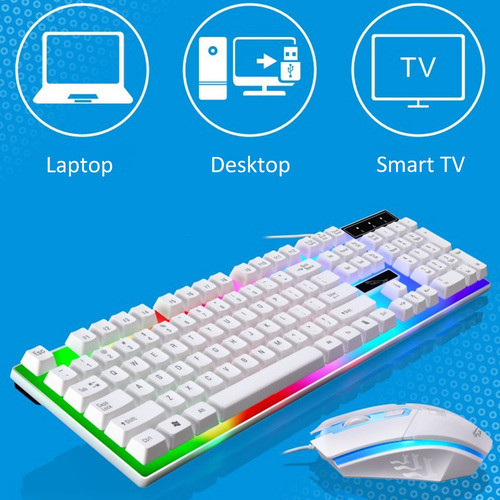 Led Arco-ris Cor Retroilumina??o Ajustvel Gaming Game Us