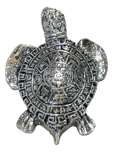 Figura Tortuga En Caparazón Plata 999 Electroformado