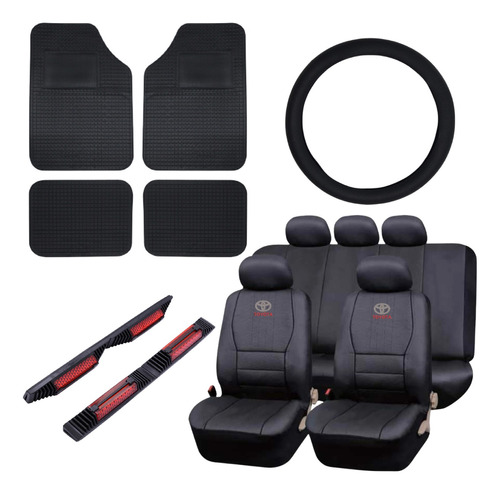 Cubreasiento Ecocuero Toyota + Juego Alfombras + Regalos 