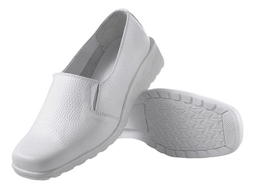 Zapatos Slip-on Blancos Enfermería Gerama