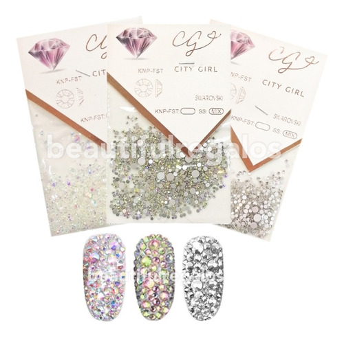 Piedras Strass Cristales Para Uñas Diamantes Decoracion Nail