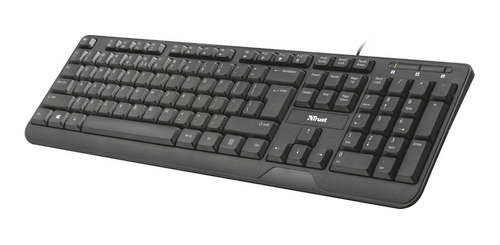 Teclado Trust Ziva Multimedia Antiderrames Usb Pc