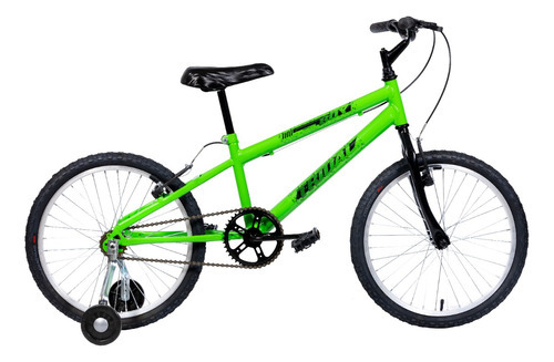 Bicicleta Aro 20 Infantil Mtb Boy Com Roda Lateral Cor Verde