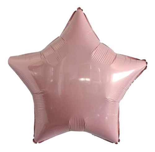 10 Balão Metalizado Estrela 22cm 9 Polegadas Ano Cor Rosa-claro