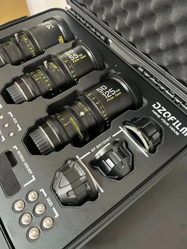 Kit 3 Lentes Cinema Dzofilm Pictor T2.8 Super35 Zoom Ef/pl