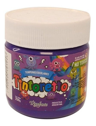 Tempera Violeta Pote 250g Tintoretto 0124 Tecnografic