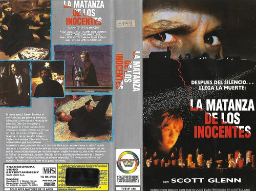 La Matanza De Los Inocentes Vhs Scott Glenn Terror