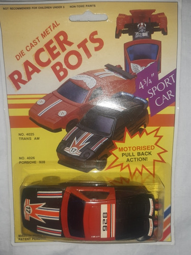 Racer Bots Porsche 928 Robot Tipo Transformers Gobot Retro