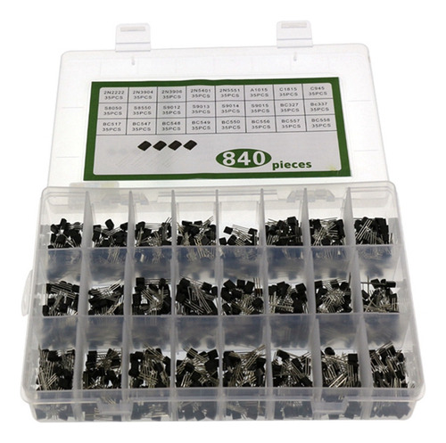 Conjunto De Transistores De Diodo To-92 De 840 Peças, 24