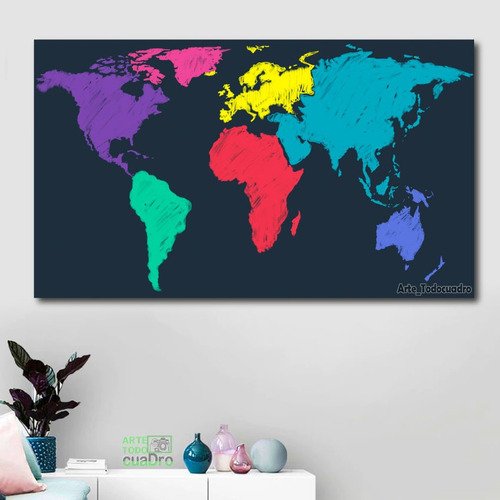 Cuadro Mapa Mundial 