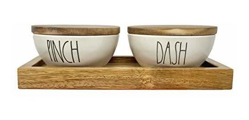 Rae Dunn By Magenta 3 Piezas Pinch Dash Ceramic Ll Juego De 