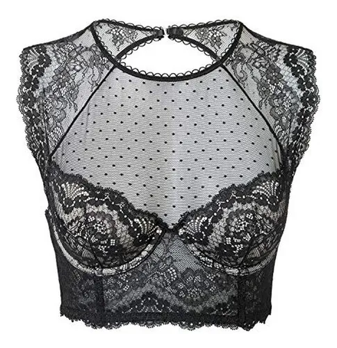 comprar Top De Encaje Corset * Con Aros Para Mujer, Talla Grande