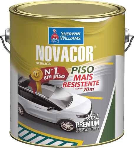 Tinta Novacor Premium Piso Galão 3,6l Vermelho Segurança