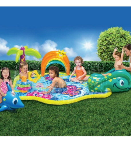 Alberca Inflable Para Niños Con Chorros De Agua Xtrem C
