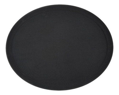 Bandeja Ovalada 66 X56cm Fibra Vidrio Negro Winco Tfg-2622k