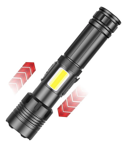 Linterna Led Cob, Recargable Por Usb, Ipx4, Impermeable (sin