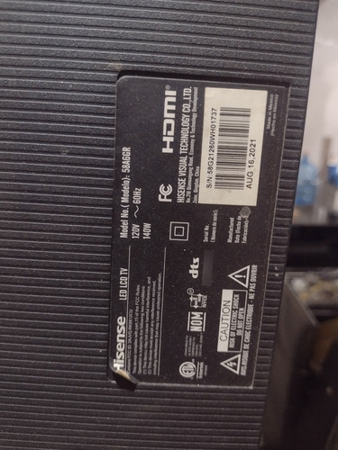 Main Hisense 58a6gr Rsag7.820.10462 (Usado)