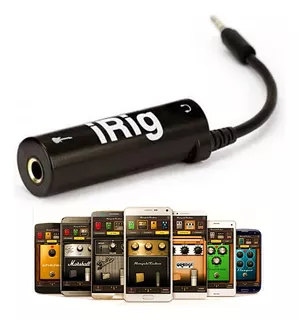 Irig - Interface De Áudio P/ Guitarra E Lives No Celular Cor Preto