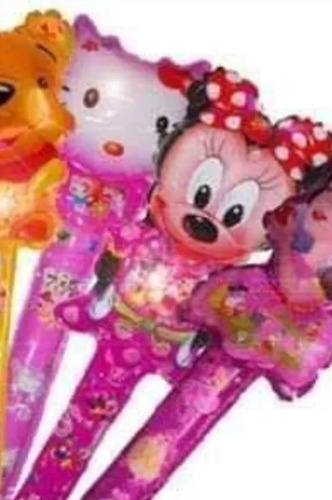 Pack X 10 Globos Sonajeros Princesas  Disney 78cm  Mayorista