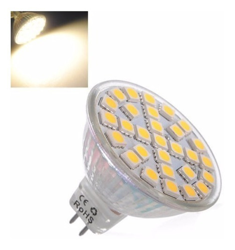 Imagen 4 de 8 de Dicroica Led Bipin 29 Led 5w 220v Calida 5+1 Ph Ventas