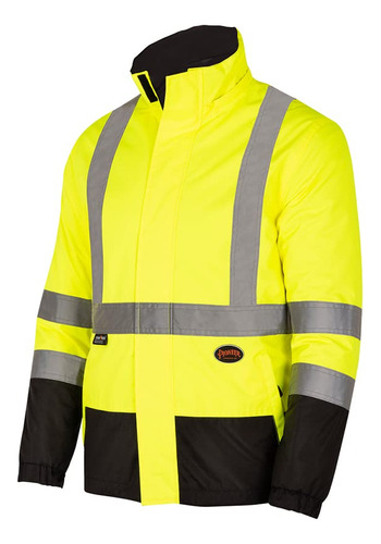 Pioneer Chaqueta Impermeable Reversible Seguridad Para Hombr