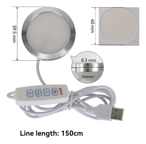 Modelo De Impresión 3d Con Luz Led, Foco Led, 5 V, Ultrafino