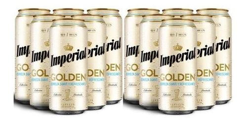 Cerveza Imperial Golden Lata 473ml Pack X12 - Fullescabio