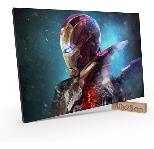 Cuadro Decorativo 28x40 Cm Iron Man Jd 20-0574