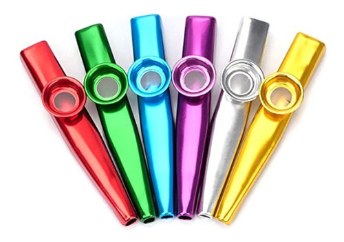 6 Colores Diferentes Kazoo Instrumentos Musicales Aleación D