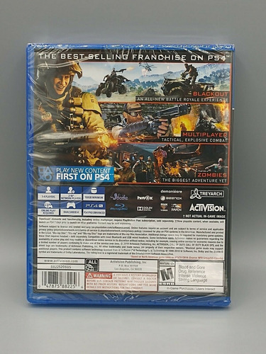 Call Of Duty Black Ops 4 Playstation4 Fisico Disco Nuevos