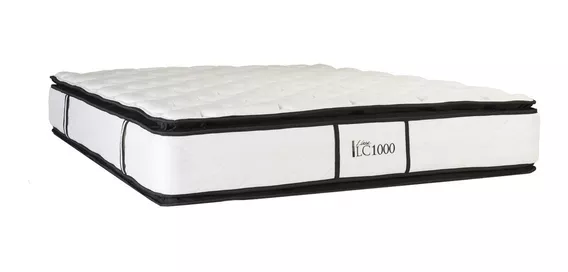 Colchón King de resortes La Cardeuse LC 1000 - 200cm x 200cm x 35cm con doble luxury pillow top