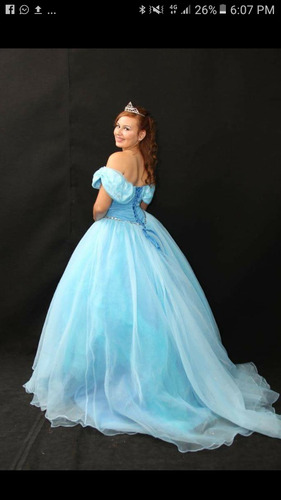 Vestido De 15 Cenicienta Alquiló...!!!