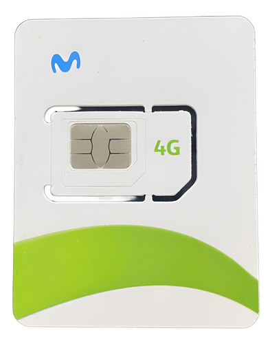 Chip Movistar Prepago Caracteristica 3865 Sim Card 2g 3g 4g