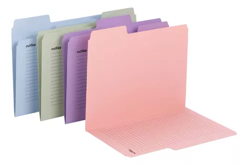 Basics Carpetas de archivos, tamaño carta, pestaña de corte de 1/3,  rosa, paquete de 36