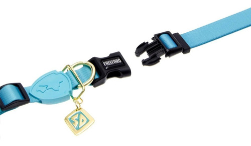Collar para perros pequeños Scooby-doo Freefaro con colgante de color azul
