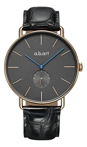 A.b.art Fr*******l Esfera Gris Azul Mano Bauhaus Relojes De