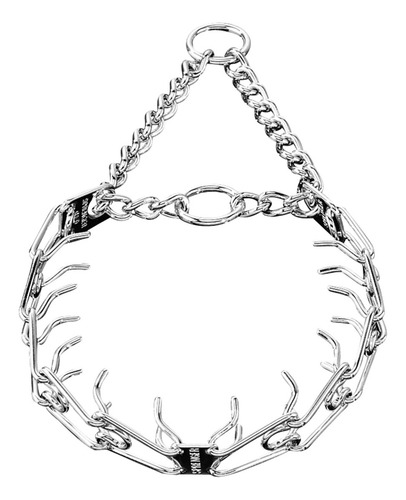 Collar De Picos Hsprenger Aleman 58cmx3.2mm, Sin Destorcedor Color Cromado Tamaño Del Collar M