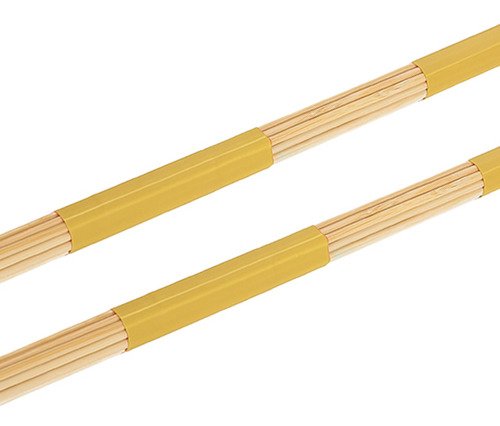Accesorio para Instrumentos Musicales Amarillo nobrands Samfox 1 par de cepillos de Tambor de bambú prácticos Varillas Baquetas 