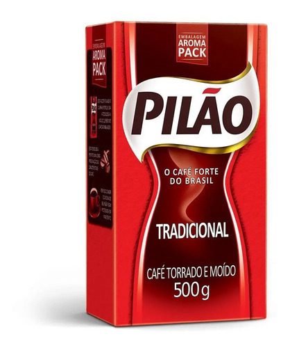 Café Pilão Torrado E Moído Tradicional Vácuo 500g