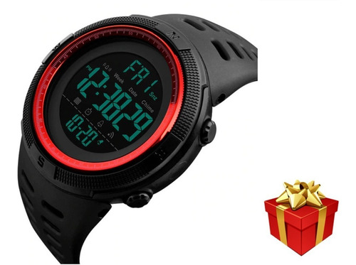 Reloj Skmei 1251 Rojo Digital Deportivo Y Regalo