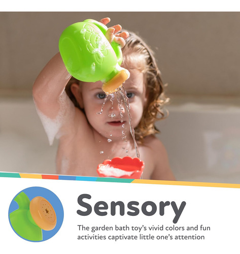 Nuby Flow N' Grow Juguete De Baño Para Jardín Con Flor Y Reg