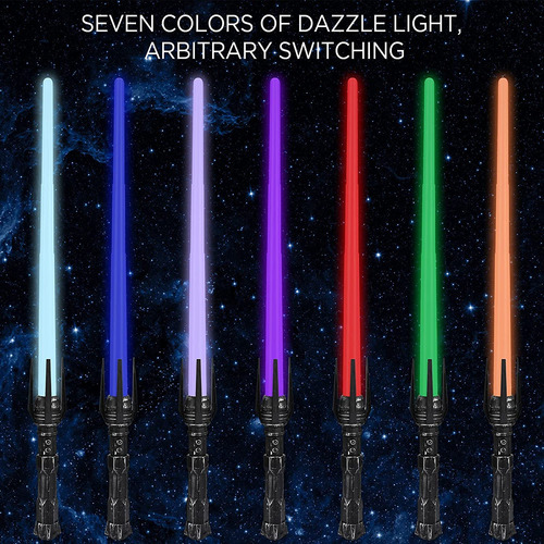 Sable De Luz Para Niños, 2 En 1 (7 Colores) Cuchillas